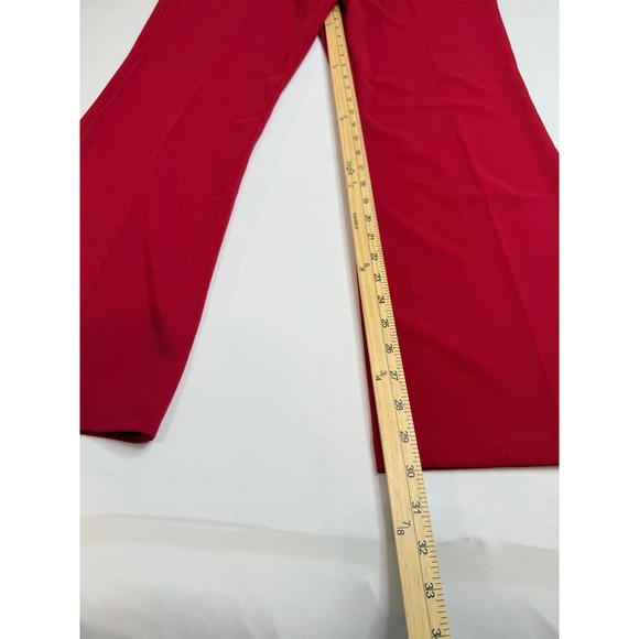 NWT Soho Ltd Red Flare Leg Dress Pants Business XL Pull On Office Stretch Slacks - Picture 11 of 13
